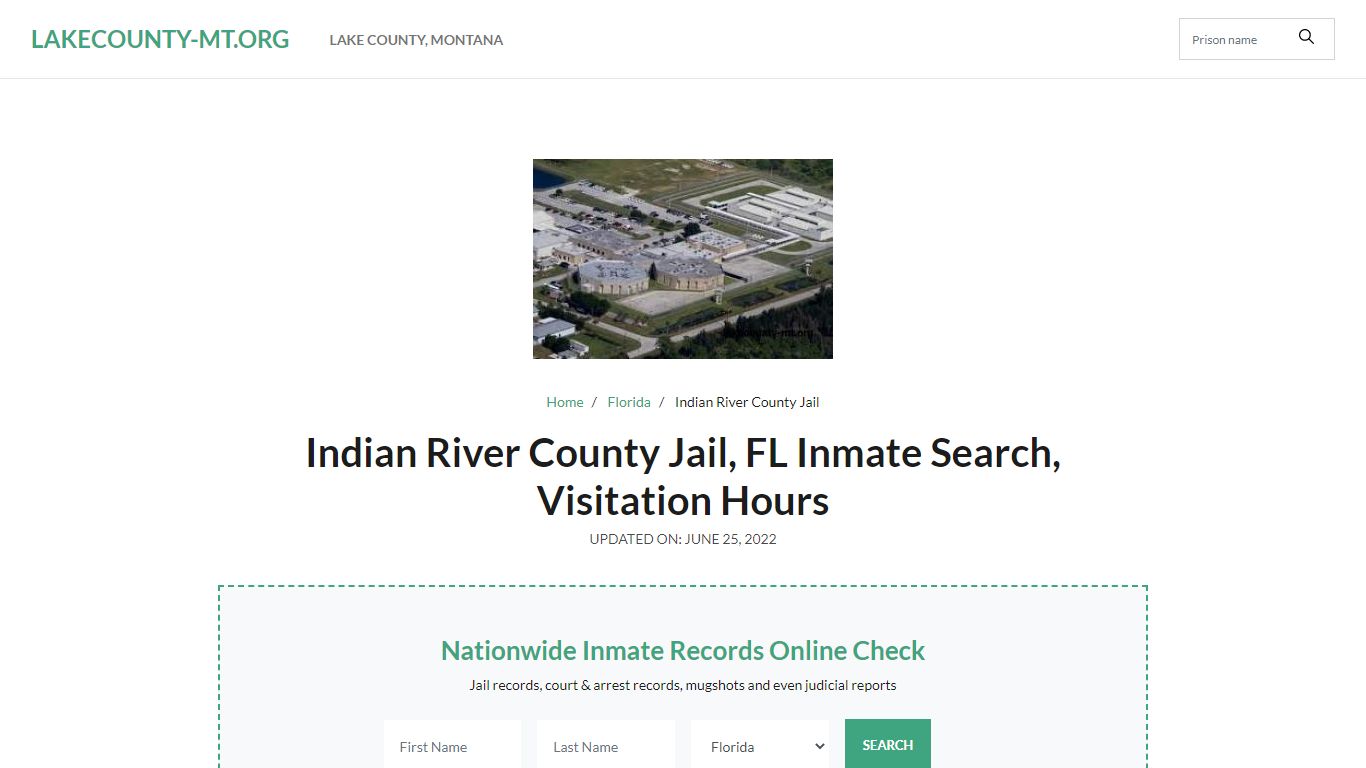 Indian River County Jail , FL Inmate Search, Visitation Hours